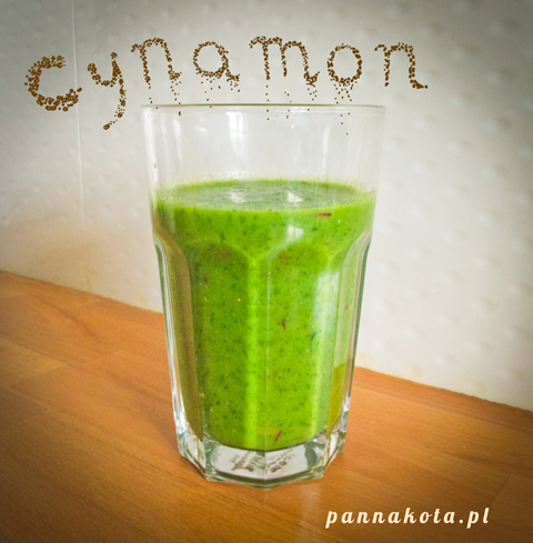 green-smoothie-cynamonowy, pannakota.pl